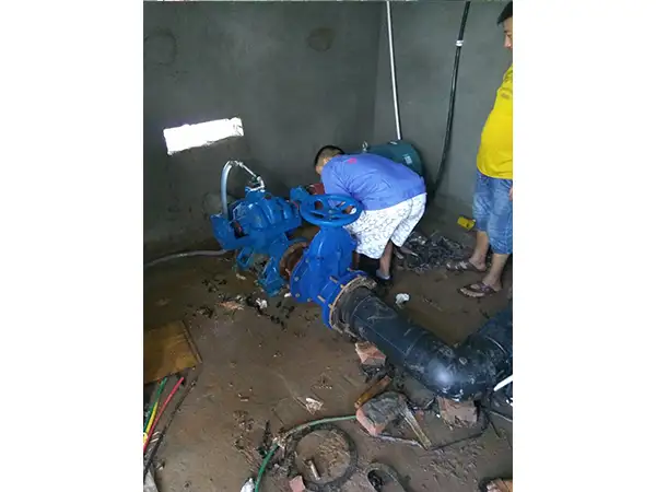 2019年7月，中开泵安装现场